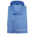 Chemise d'affaires Slim Fit Cotton Men Cotton Cotton